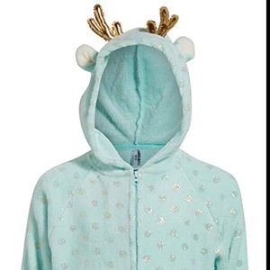 Girls fleece hooded character pajamas. Size 10/12.
